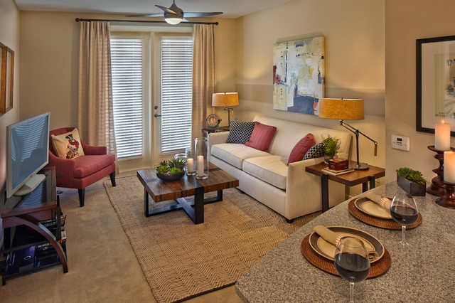 Hyde Park Broadstone Apartments  Transitional  Living Room  Tampa 