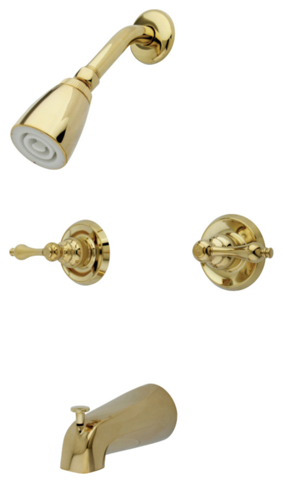 Kingston Brass TwoHandle Tub and Shower Faucet Traditional Tub And