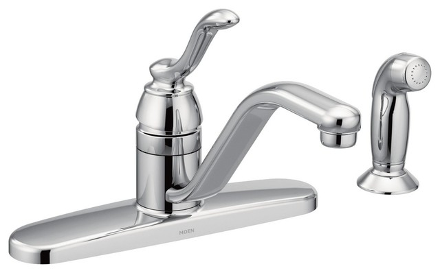 Moen Banbury Chrome 1 Handle Kitchen Faucet Transitional