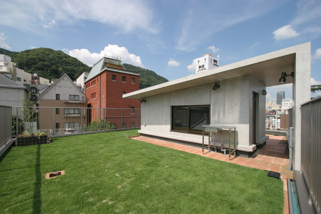 山本通住宅 minimalistisch-garten