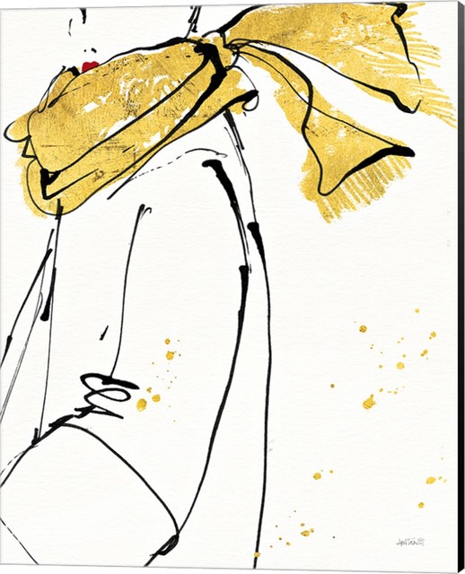 Fashion Strokes Ii By Anne Tavoletti Canvas Wall Art 16 X20 Contemporary Prints And Posters By Virventures