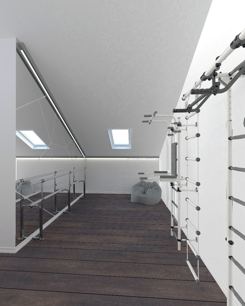 Дизайн интерьера холла на втором этаже