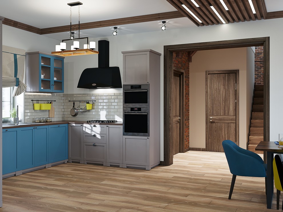 Яркий интерьер загородного дома