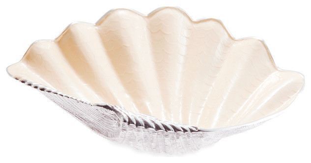 Tahitian Clam Shell 25 Bowl Snow Beach Style Decorative Bowls By Julia Knight Houzz Tahitian Clam Shell 25 Bowl Snow Beach Style Decorative Bowls By Julia Knight Houzz