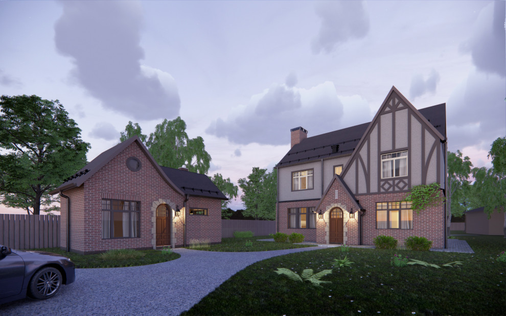 Небольшой двухэтажный дом в стиле Тюдор