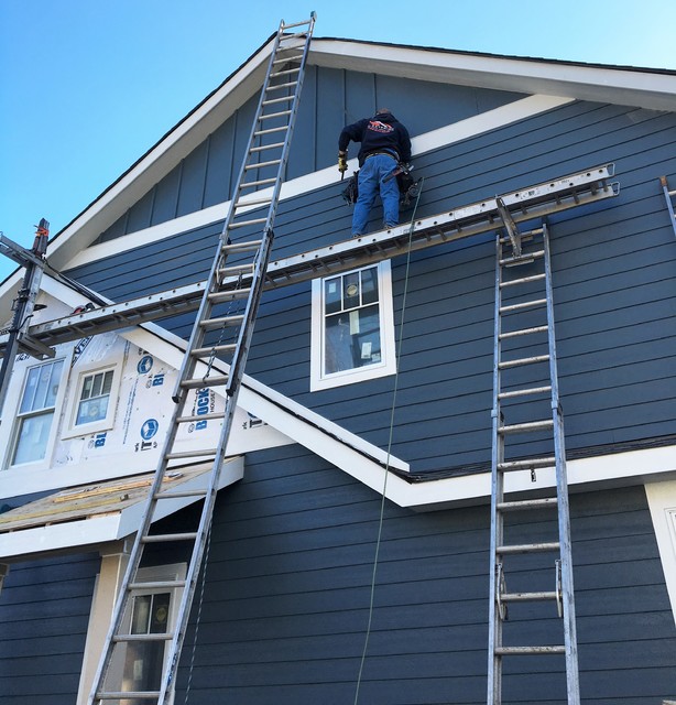 LP SmartSide siding ,soffit & fascia,GAF Timberline shingles and