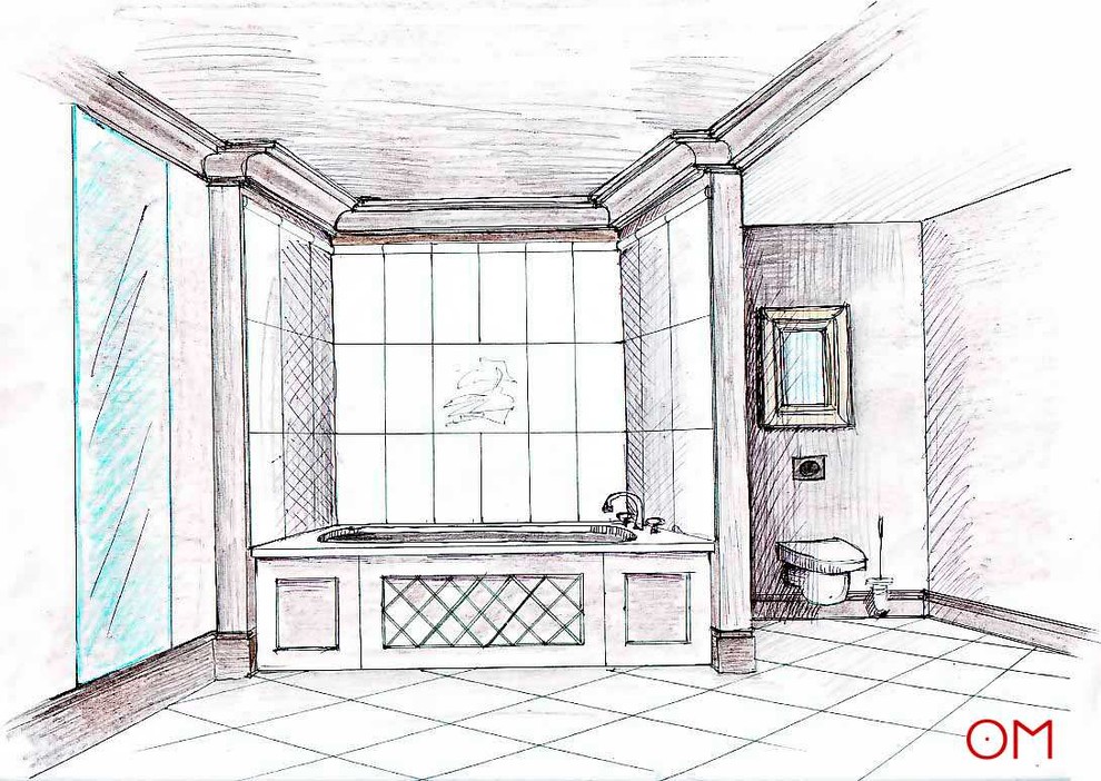Эскиз ванной комнаты