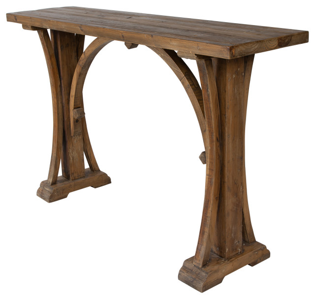 Uttermost Genesis Reclaimed Wood Console Table - Rustic - Console ...