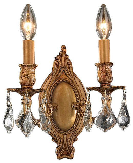 The Crystal Lighting Store (Authorized Dealer) Traditional Elegance 2 Light French Gold Finish ...