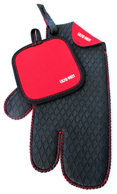 Ulta-Mitt 3-finger Kitchen Glove with Bonus Red Hot Pad