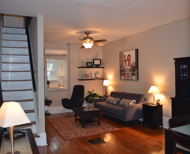 fairmount row home - contemporary - living room - philadelphia