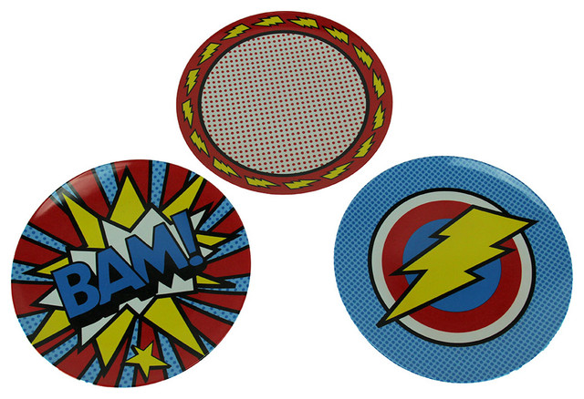 Super Power BAM-Blue//Red 2-Pack BooginHead Melamine Cup Set