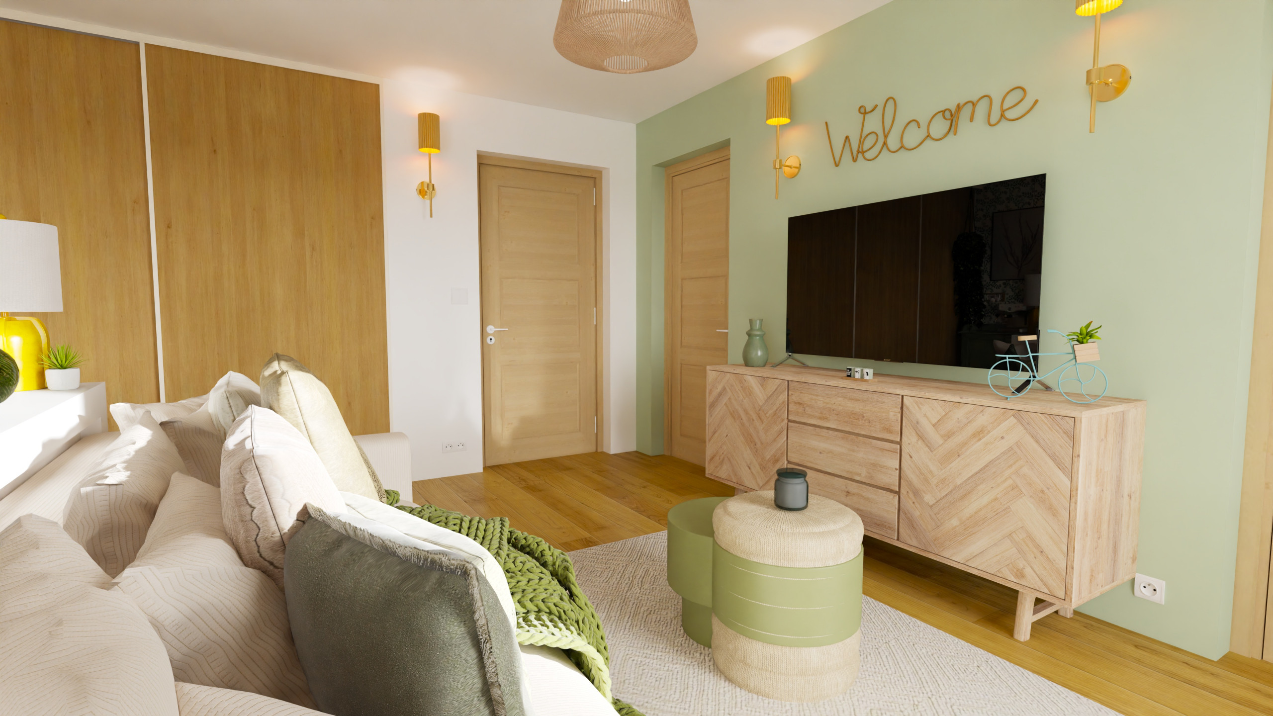 Aménagement total d'un appartement de 45 m²