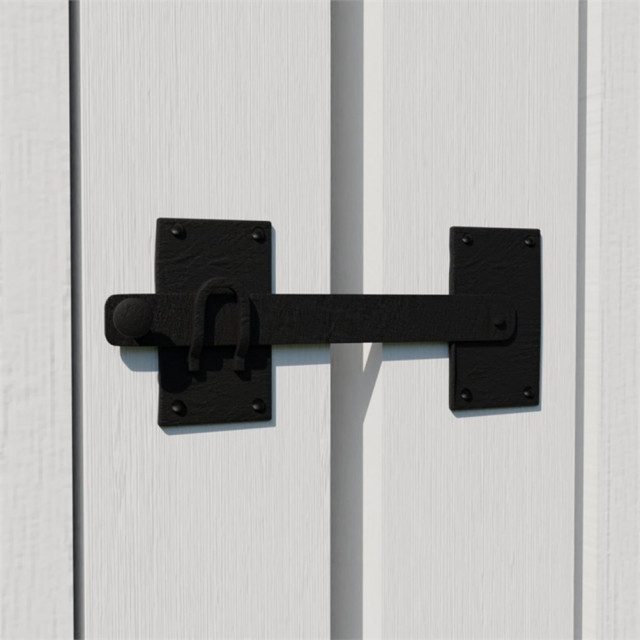 Fence Gate Latch Lock Black Wrought Iron Gate Latch 12 inch Renovator's