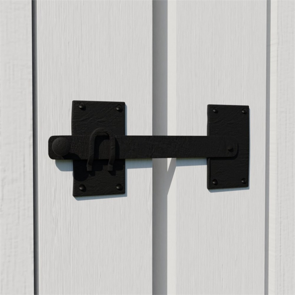 Fence Gate Latch Lock Black Wrought Iron Gate Latch 12 inch Renovator's