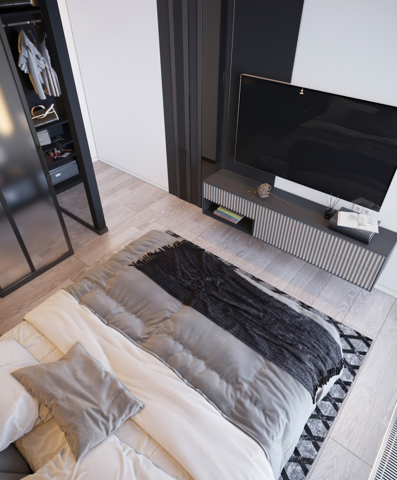 Квартира в спокойной цветовой гамме с нотками брутальности