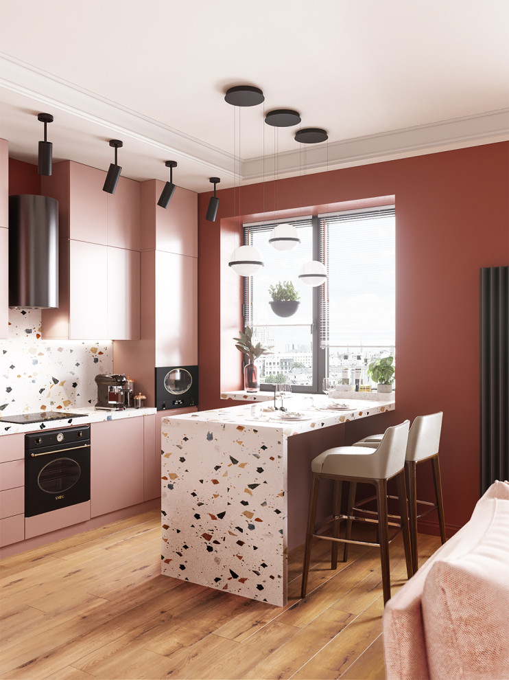 Квартира-полустудия для молодой девушки #oh_stolica