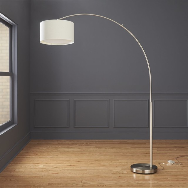 big dipper arc brushed-nickel floor lamp