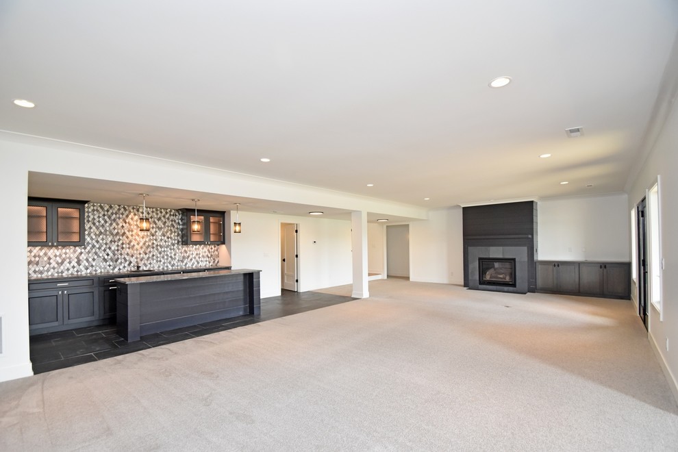 Transitional basement photo in Cincinnati