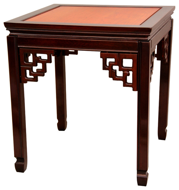 Rosewood Square Ming Table Two Tone