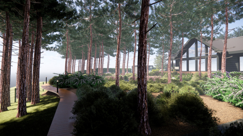 Парящая дорожка из доски