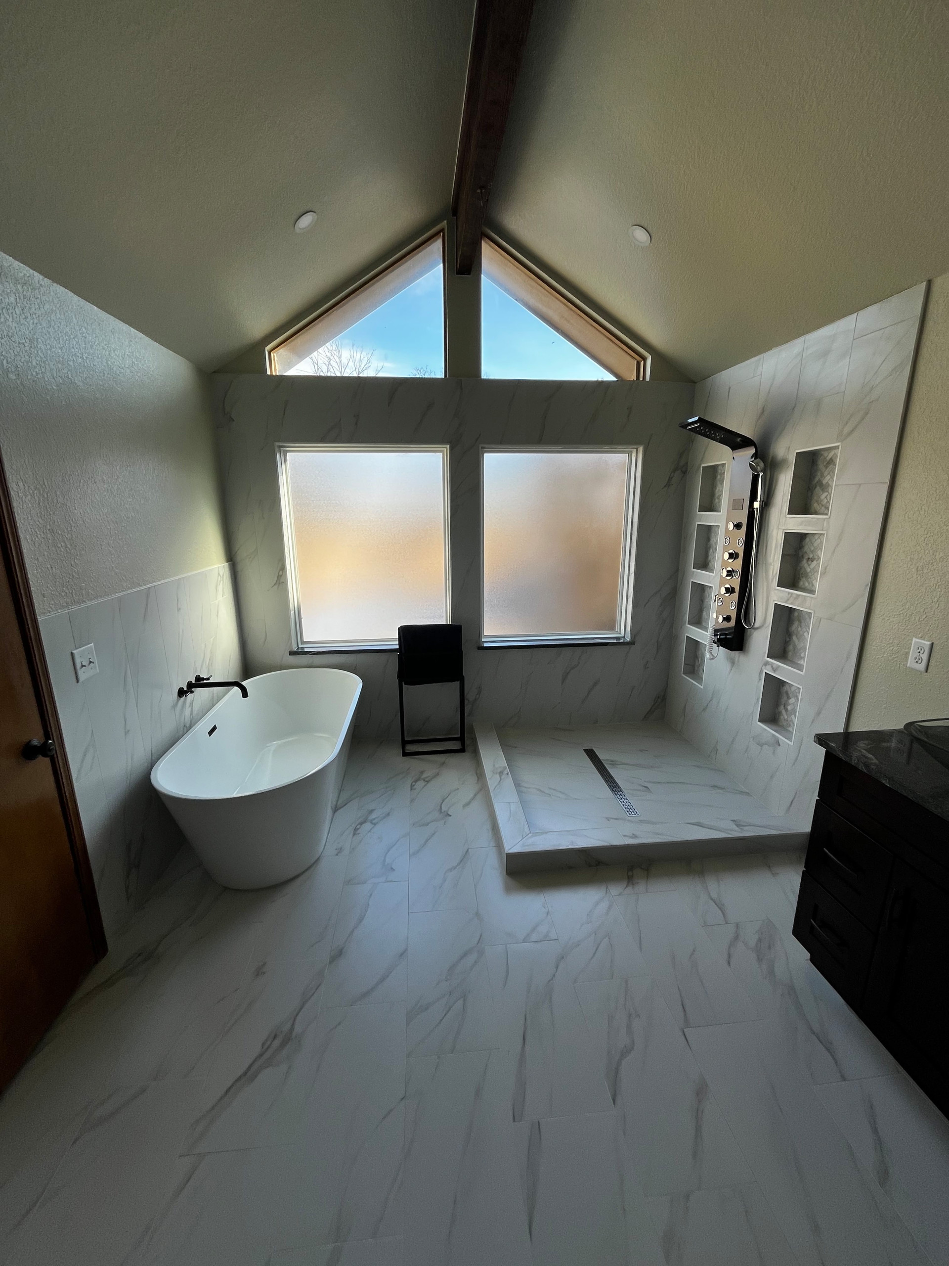 Lustrous Full bathroom remodel