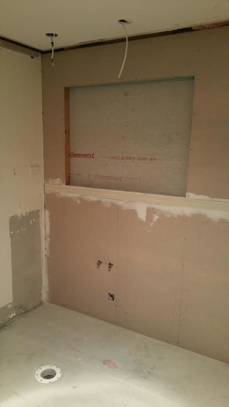 Rebuild of faulty bathroom - including all structural walls and floor