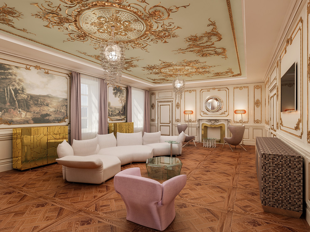 Интерьеры старинного дома 3200 кв метров в Австрии