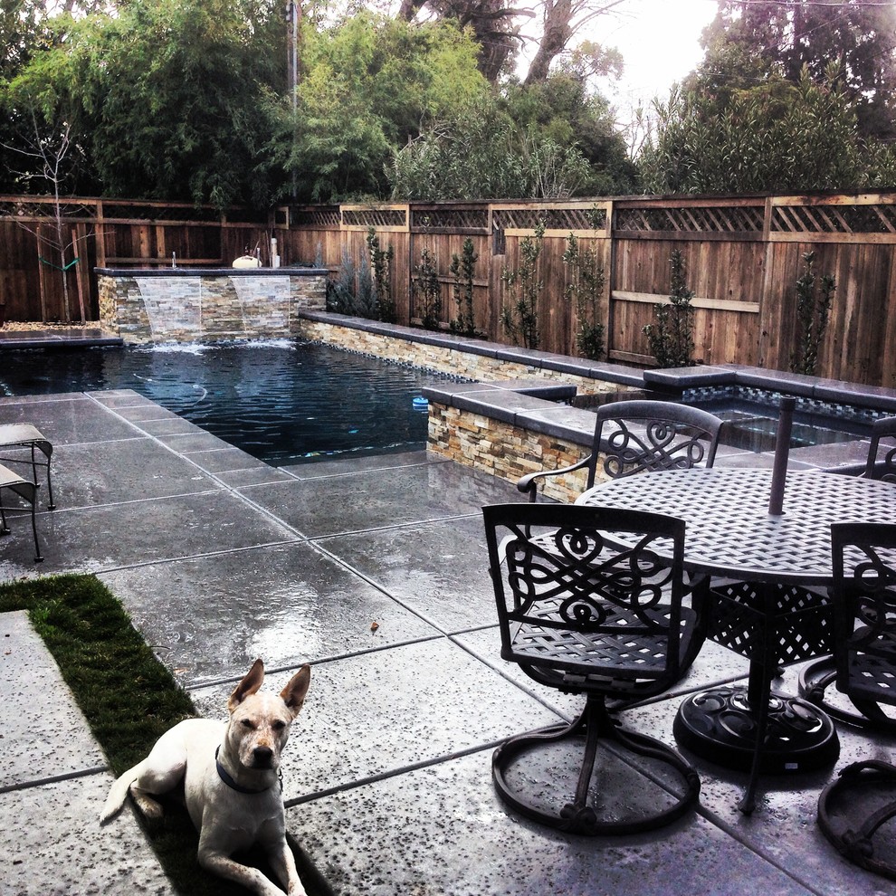 Contemporary pool/spa, Sacramento