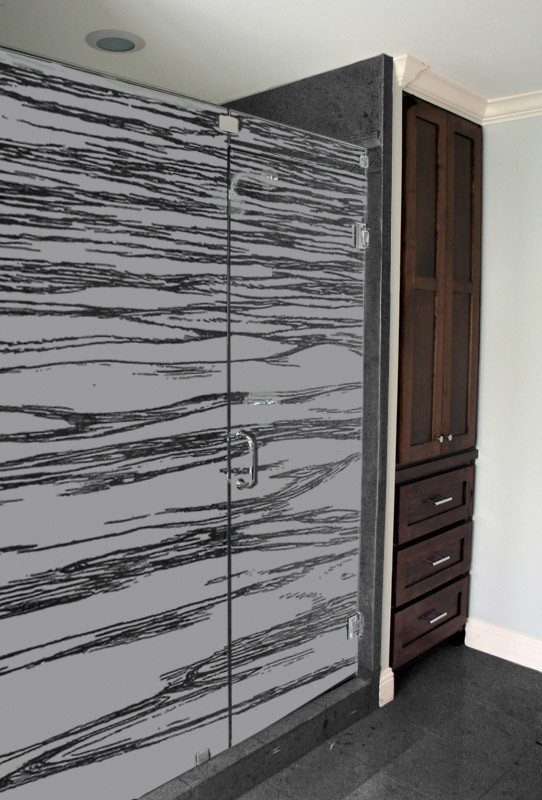 Design ideas for a modern bathroom in Sydney.