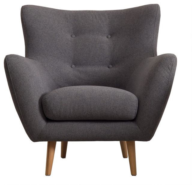 Cooper Retro-Scandinavian Dark Grey Armchair
