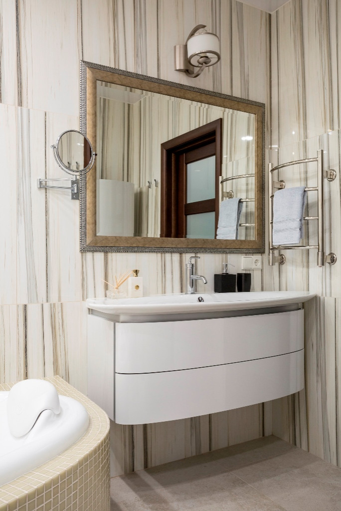 Квартира в синих оттенках