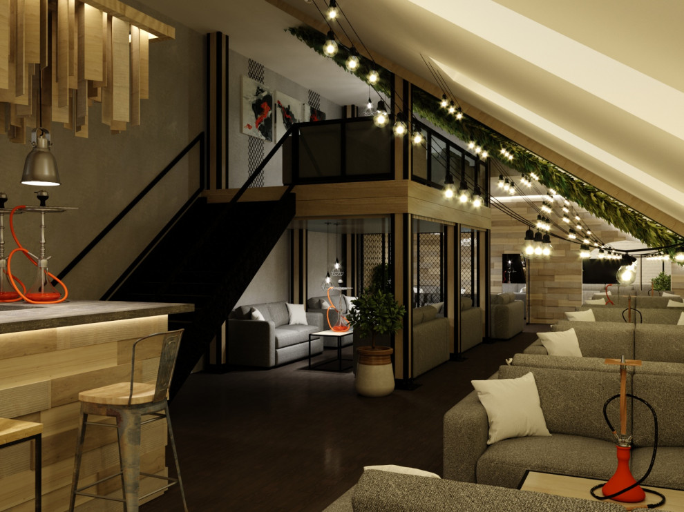 Дизайн интерьера Кальянной  Hype