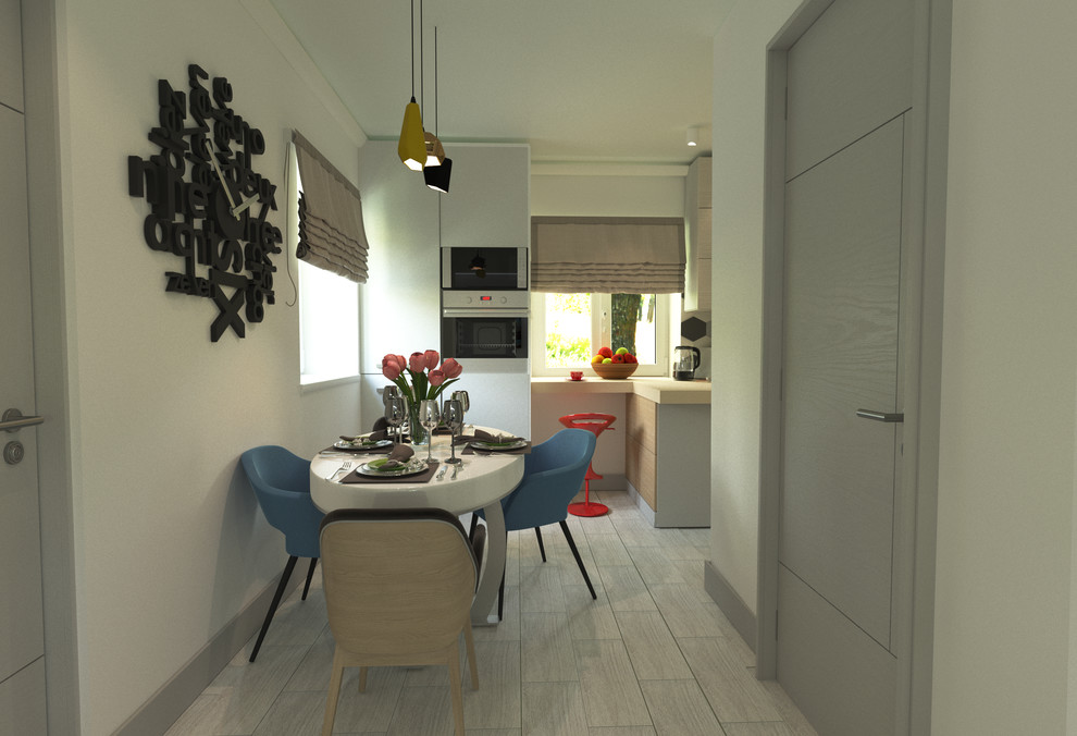 Дизайн проект кухни-гостиной