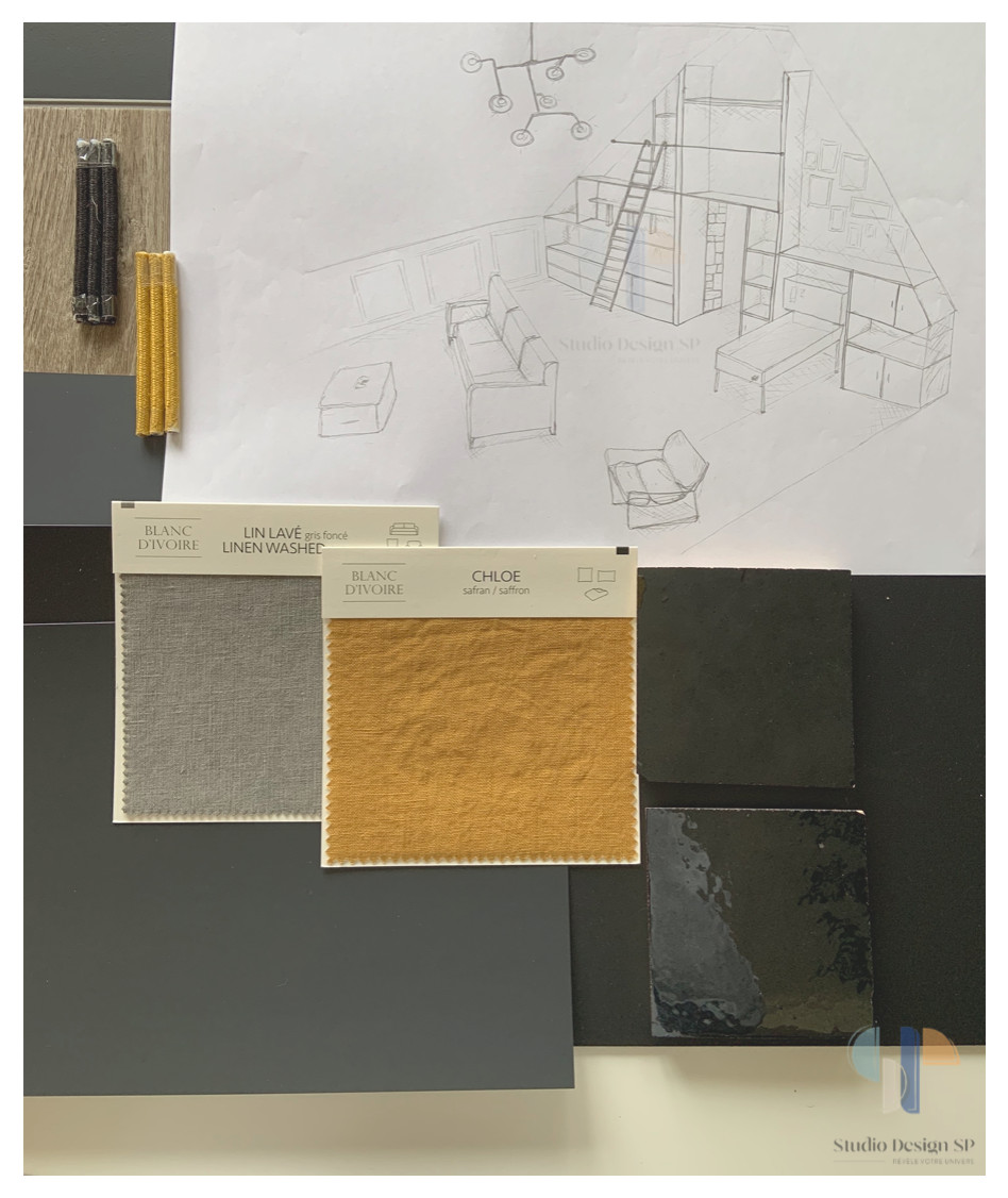 Design d'espace organisation de l'ensemble du RDC et étage pour une rénovation