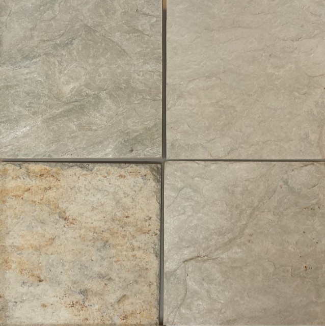 Ice White Slate Tiles Natural Cleft Face Gauged Back Finish Ice White Slate Tiles Natural Cleft Face Gauged Back Finish Traditional Wall And Floor Tile By Stone Pe Inc