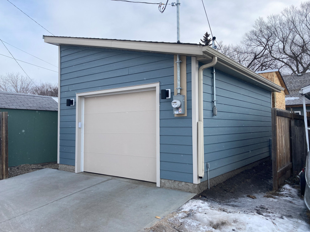 Modern Hardie Board Single Car Garages Contemporary Garage