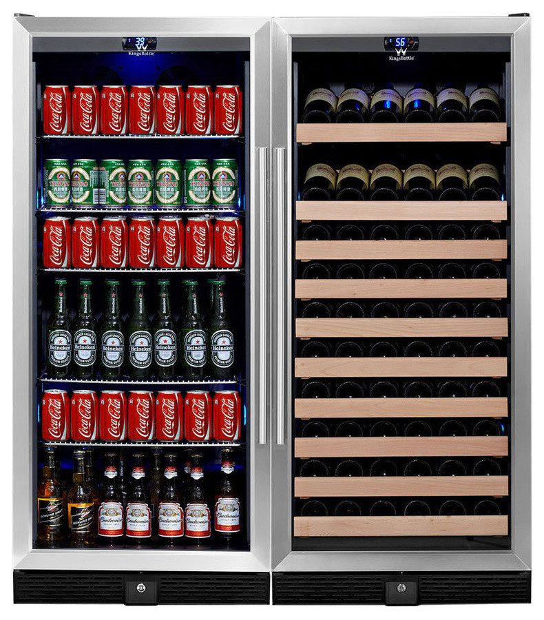 Beer and Wine Cooler Combo Contemporary Beer And Wine Refrigerators by Northern