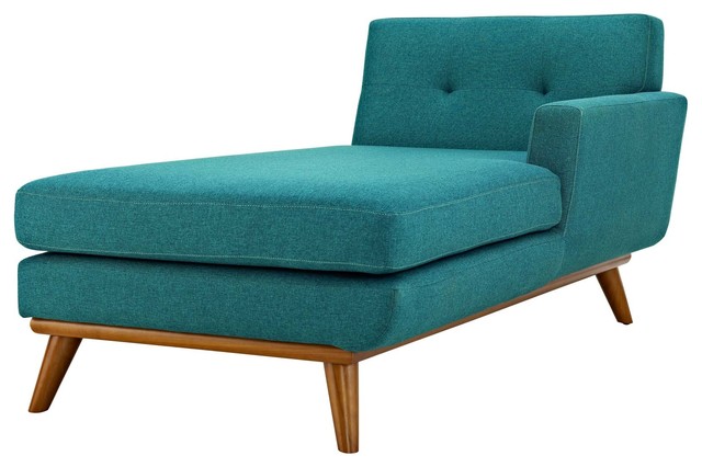 Modern Contemporary Urban Living Accent Sofa Chaise Chair, Fabric -  Midcentury - Indoor Chaise Lounge Chairs - by House Bound | Houzz