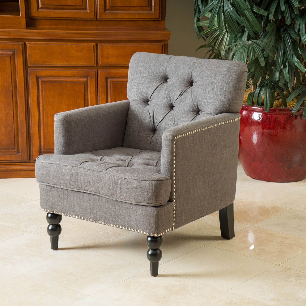 Christopher Knight Home Malone Charcoal Grey Club Chair
