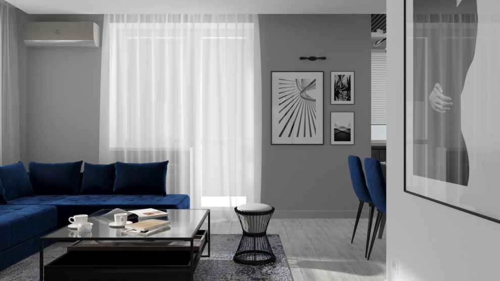 Аскетичный и женственный, лаконичный и смелый интерьер квартиры в трех уровнях