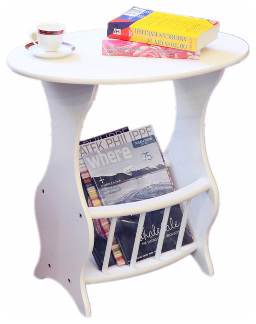 Magazine Table, White
