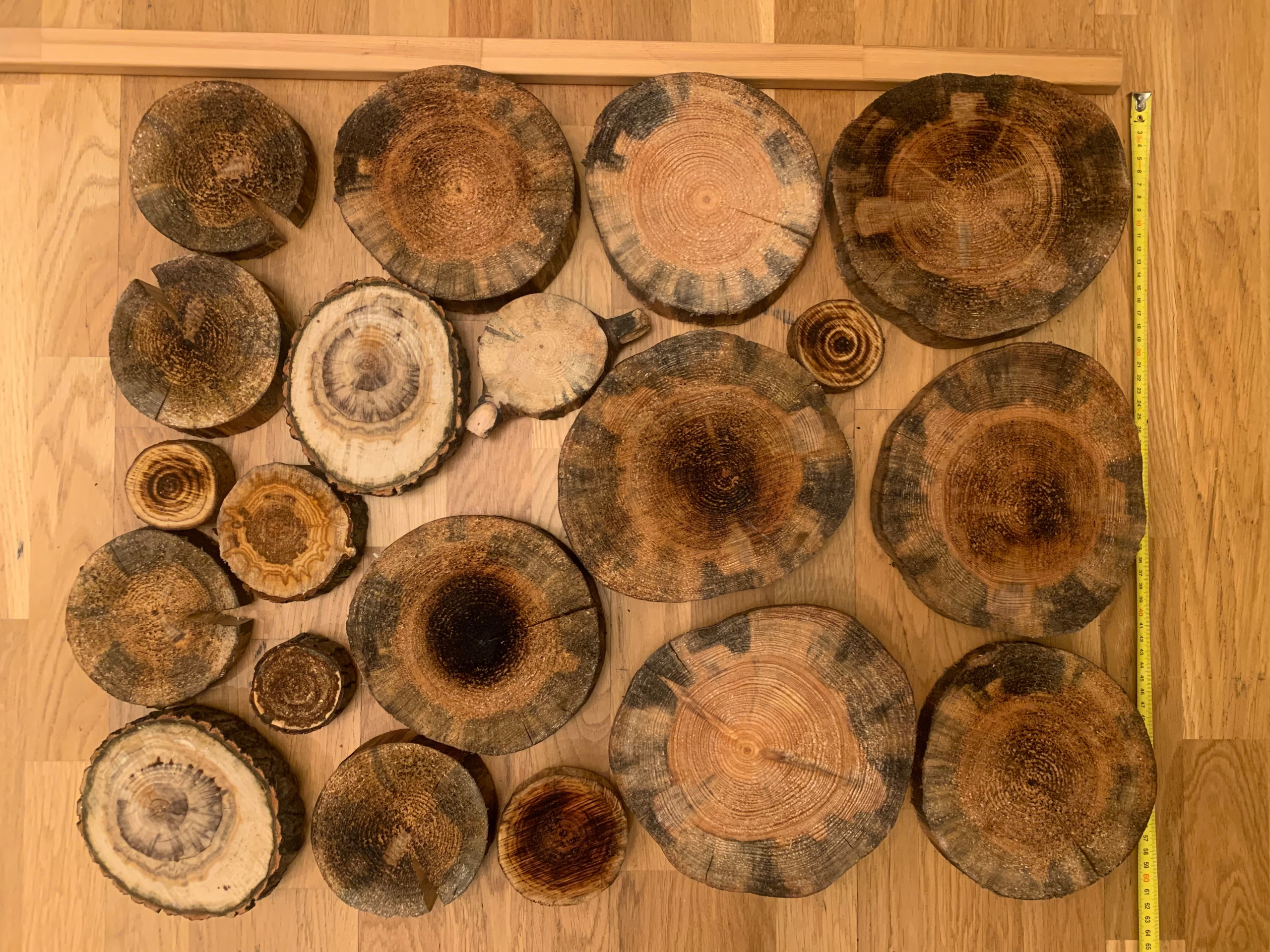 Rustic Wood Slices Inc. Brown Wood Slices For Centerpieces Table 10-11 Inch