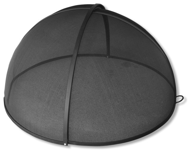 Master Flame 24 Diameter Fire Pit Screen Pivot Model Carbon