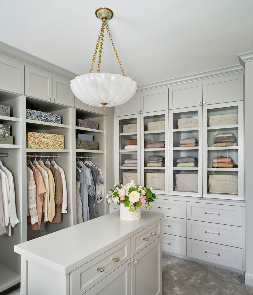 Photo of a transitional storage and wardrobe in San Francisco.