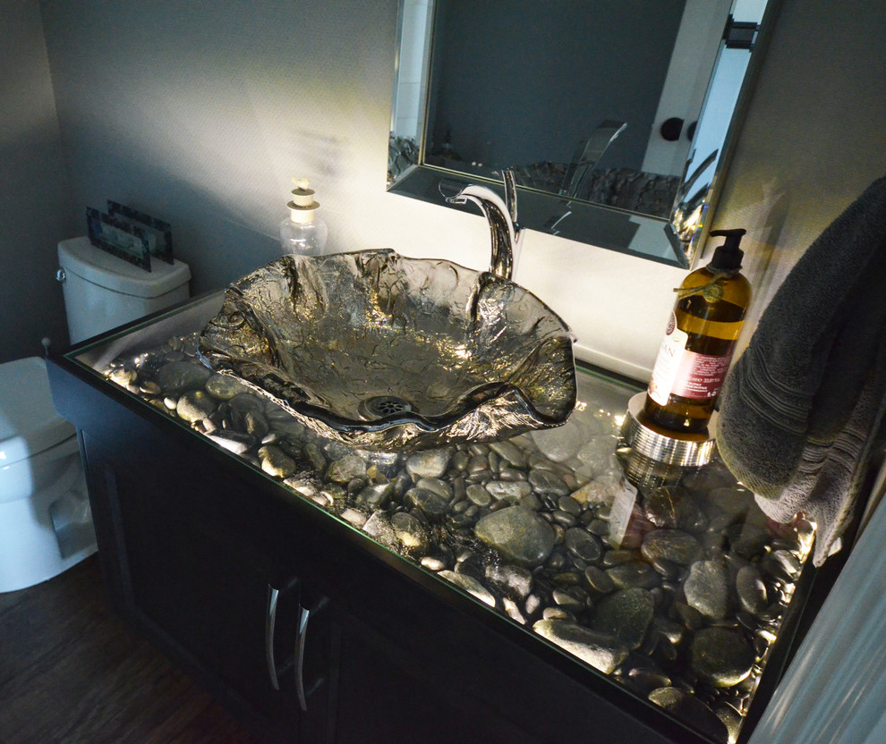 Bathroom - rustic bathroom idea in Vancouver