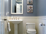 Traditional Powder Room by Denyne Designs