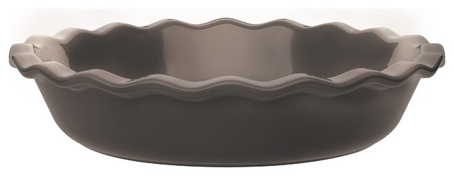 Emile Henry Charcoal Ceramic 9 Inch Pie Dish