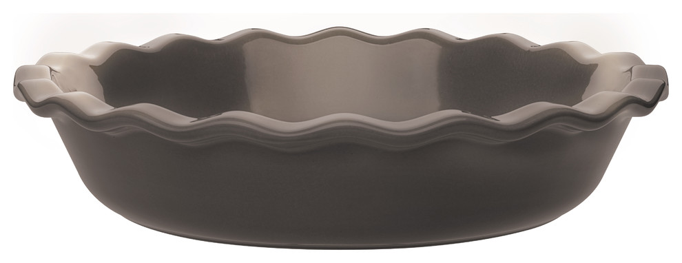 Emile Henry Charcoal Ceramic 9 Inch Pie Dish
