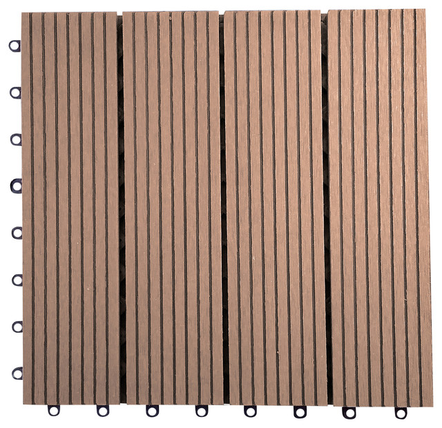 12 X12 Metawood Deck Tiles Composite Ipe Snap To Install 12 X12 Metawood Deck Tiles Composite Ipe Snap To Install Contemporary And Planks By Vifah